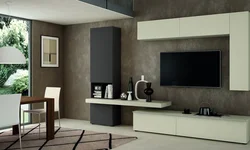 Minimalist Üslubda Fotoşəkildə Qonaq Otağının Divarları