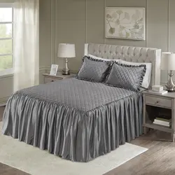 Bedspread in the bedroom interior