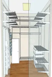 Wardrobe room designs with photo dimensions