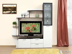Kichkina Kvartiralar Uchun Zamonaviy Televizor Fotosurati Uchun Mini Devor