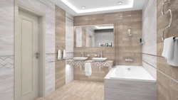 Gray Beige Bathroom Design