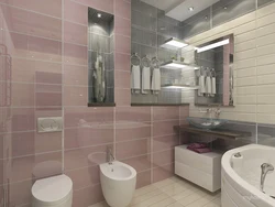 Gray Beige Bathroom Design