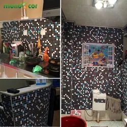Bath self-adhesive photo