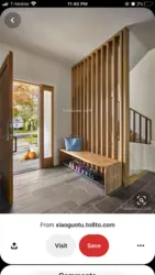 Partition In The Hallway Design Photo