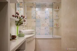 Bath design in pastel colors