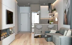 Кухня студия фото дизайн 30