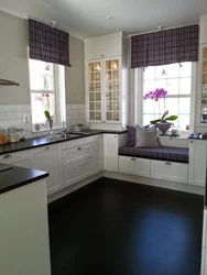 Kitchen Interior In A House With A Small Window