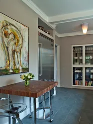 Photo of a niche in the wall in the kitchen photo interior