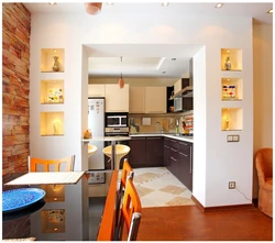 Photo of a niche in the wall in the kitchen photo interior