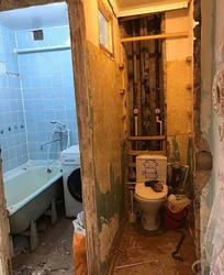Renovation of an old bathroom photo