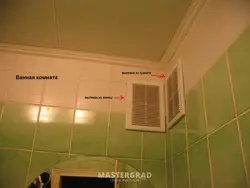 Photo ventilation in the bathroom and toilet