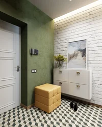 Photo of a hallway in a modern brick style