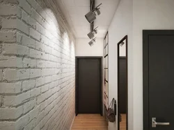 Photo of a hallway in a modern brick style
