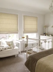 Curtains With Blinds In The Bedroom Interior