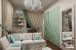 Бір бөлмеде қонақ бөлмесі мен балалар бөлмесінің дизайны 20 ш.м