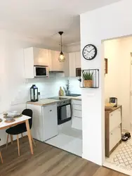 Kitchen living room small apartment photo