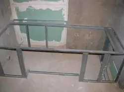 Metal frame for bathtub photo