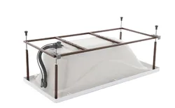 Metal frame for bathtub photo