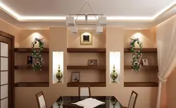 Дизайн ниши в стене на кухне фото