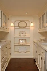 Design of a niche in the wall in the kitchen photo