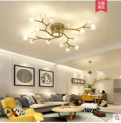 Ceiling lighting in the living room design photo