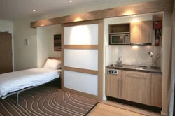Apartment design kitchen studio bedroom