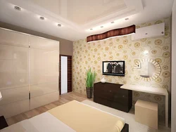 Bedroom interior in a two-room apartment