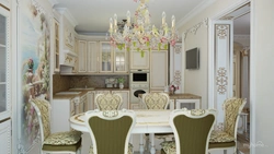 Rococo kitchens in the interior style