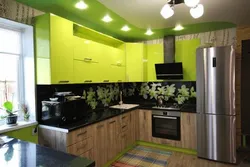 Lime color in kitchen design