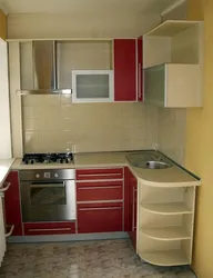 Photos of small kitchens in Khrushchev corner