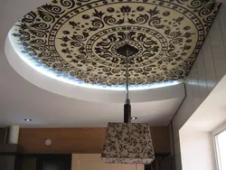 Fabric ceiling in the bedroom photo