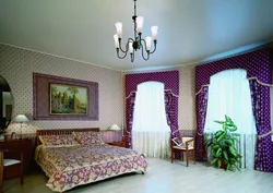 Жатын бөлмесіндегі фотосуреттегі мата төбесі