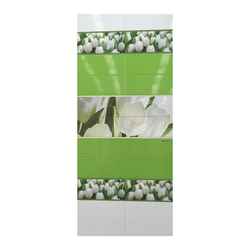 Bath Tiles Tulips Design