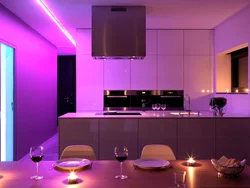 Types of lighting for the kitchen photo