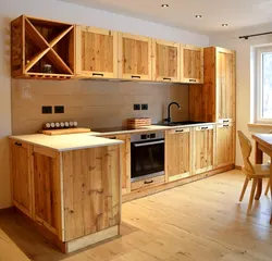 DIY plank kitchen photo