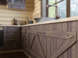 DIY plank kitchen photo