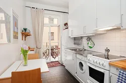 Доўгая Кухня З Балконам Фота