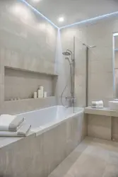 Ванны пакой з выступам дызайн