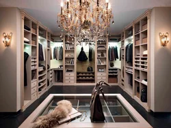 Design of dressing rooms in a modern style photo