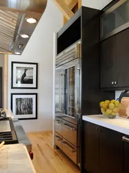 Photo Of A Kitchen With A Large Refrigerator Photo