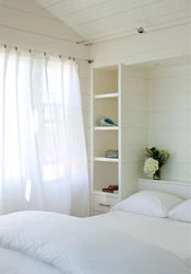 Small bedroom design in white colors