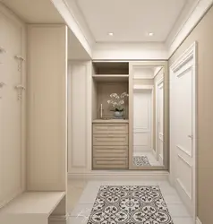 Hallway 10 sq m design with wardrobe