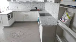Skif countertop сафед дар акс ошхона