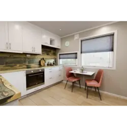 Skif white countertop in the kitchen photo