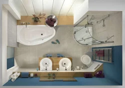 Arrangement of furniture in the bathroom photo