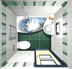 Arrangement of furniture in the bathroom photo