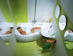 Vanna otağı fotoşəkilində mebelin təşkili