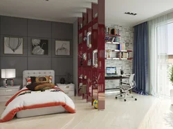 Young man's bedroom design photo