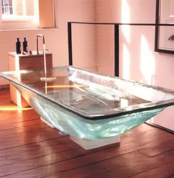 Bathtub With Glass Photo