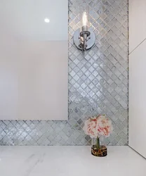 Bathroom design with mirror mosaic